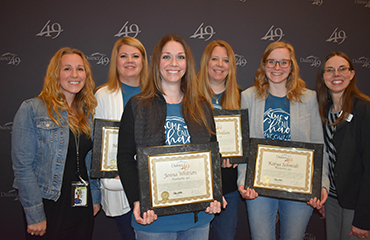  Evans Elementary teachers are recognized during Fantastic 49.